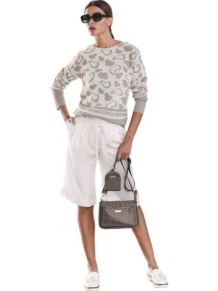 Heine Sweter w kolorze kremowo-szarym rozmiar: 48. Brązowe swetry klasyczne damskie Heine, bez kołnierzyka. Za 114.17 zł.