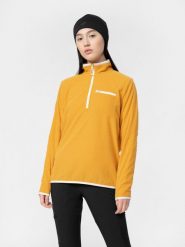 4F Bluza trekkingowa nierozpinana bez kaptura damska XS. Brązowe bluzy bez kaptura damskie 4f, xs. Za 199.99 zł.
