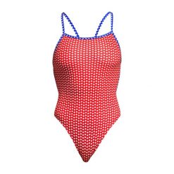 Strój pływacki jednoczęściowy damski Funkita Strength One Piece. Czerwone stroje jednoczęściowe damskie FUNKITA, s, bez wzorów. Za 159.99 zł.
