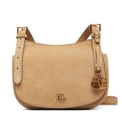 Torebka LAUREN RALPH LAUREN. Brązowe listonoszki damskie Lauren Ralph Lauren, bez wzorów, bez dodatków. Za 1,499.00 zł.