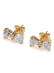 Pandora Pozłacane kolczyki-wkrętki z kamieniami szlachetnymi rozmiar: onesize. Żółte kolczyki damskie Pandora, z cyrkonią, metalowe. Za 349.73 zł.