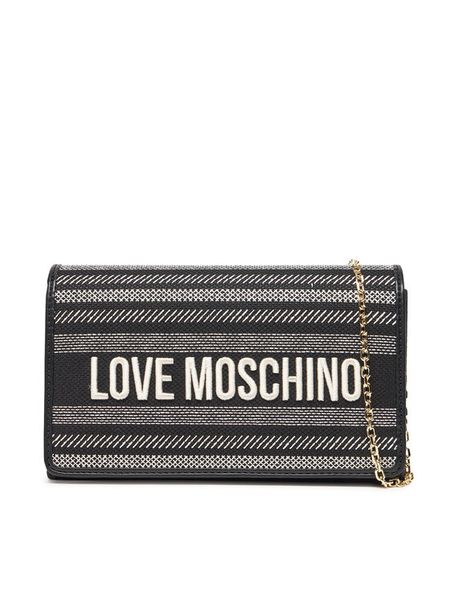 LOVE MOSCHINO Torebka JC4241PP0MKO100A Czarny. Czarne torebki klasyczne damskie Love Moschino, bez wzorów, ze skóry, wizytowe, bez kołnierzyka, bez ramiączek. Za 339.99 zł.