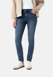 Jeansy rurki, Slim Fit, D-MONTANA 16. Niebieskie jeansy damskie Volcano. Za 169.99 zł.