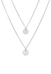 Elli Damski wisiorek młotkowany ze srebra próby 925 Sterling Silver Naszyjniki 1 ct. Szare naszyjniki damskie Elli, na co dzień, srebrne. Za 233.99 zł.