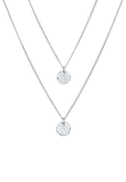Elli Damski wisiorek młotkowany ze srebra próby 925 Sterling Silver Naszyjniki 1 ct. Szare naszyjniki damskie Elli, na co dzień, srebrne. Za 198.89 zł.