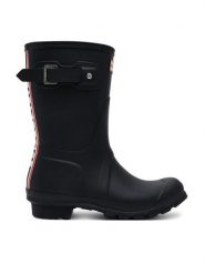 Hunter Kalosze WFS2353RMA Czarny. Czarne kalosze damskie Hunter, bez wzorów, z tworzywa sztucznego. Za 369.99 zł.
