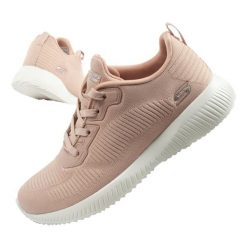 Buty sportowe damskie Skechers Bobs Squad-Tough Talk. Czerwone buty sportowe na co dzień damskie Skechers, bez wzorów, trekkingowe, Skechers Sport. Za 199.00 zł.