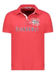 Geographical Norway Koszulka polo "Kason" w kolorze czerwonym rozmiar: S. Czerwone koszulki polo męskie Geographical Norway, s, bez wzorów, z bawełny, bez ramiączek. Za 70.24 zł.
