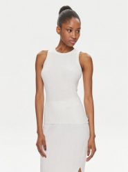 Hugo Top Sareple 50514301 Écru Slim Fit. Topy damskie Hugo, s, bez wzorów, z wiskozy, bez kołnierzyka. Za 299.99 zł.