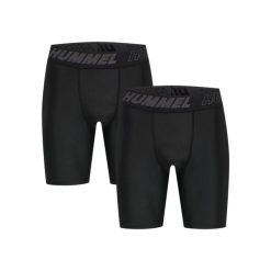 Spodenki na szelkach Hummel TE Topaz (x2). Czarne szorty męskie HUMMEL, bez wzorów, z dżerseju, sportowe. W wyprzedaży za 176.70 zł.