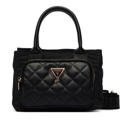 Torebka Guess. Czarne torebki klasyczne damskie Guess, z aplikacjami, bez dodatków. Za 294.99 zł.