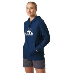 Bluza z kapturem damska Helly Hansen Nord Graph Pullover Hoodie. Niebieskie bluzy z kapturem damskie Helly Hansen, s. Za 179.99 zł.