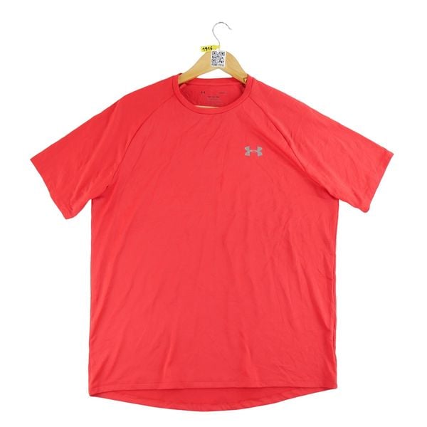 Second life - Under Armour koszulka męska z krótkim rękawem Tech - Stan dobry. Czerwone t-shirty sportowe męskie Under Armour, l, z materiału, bez ramiączek, na fitness i siłownię. Za 63.86 zł.