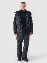 4F Spodnie snowboardowe membrana 10000 męskie - multikolor XL. Brązowe spodnie materiałowe męskie 4f, bez wzorów, z dzianiny, sportowe. W wyprzedaży za 299.99 zł.