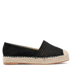 Espadryle Jenny Fairy. Czarne espadryle damskie Jenny Fairy, bez wzorów, bez obcasa. Za 89.99 zł.