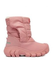Hunter Śniegowce CEO-CP86-26157(III)DZ Różowy. Czerwone kozaki dziewczęce Hunter, bez wzorów, z materiału, bez obcasa. Za 269.99 zł.