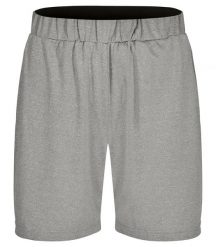 Clique Basic Active Shorts Junior 100% Polyester - Grey Melange. Szare szorty męskie CLIQUE, bez wzorów, z dzianiny. Za 96.18 zł.