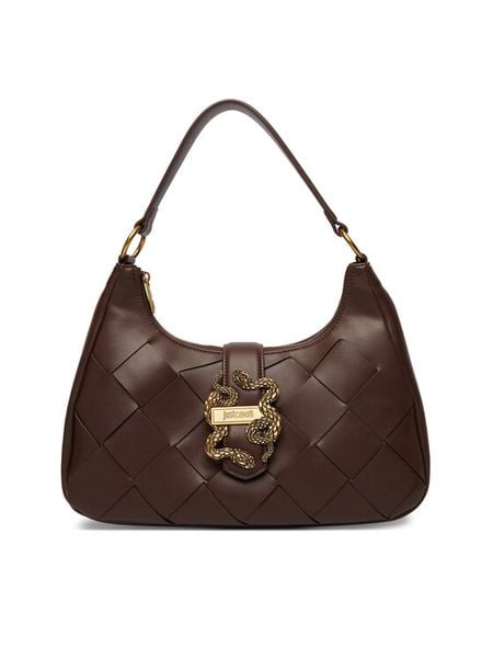 Just Cavalli Torebka 80RA4BM5 ZSD88 Brązowy. Brązowe torebki klasyczne damskie Just Cavalli, bez wzorów, ze skóry, bez dodatków. Za 789.99 zł.