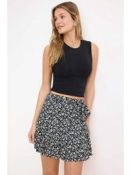 Trendyol Spódnica w kolorze czarno-beżowym rozmiar: L. Białe spódniczki damskie Trendyol, l, bez wzorów, mini. Za 82.99 zł.