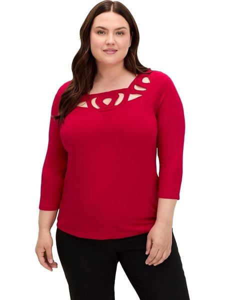 WITT WEIDEN Bluzka w kolorze czerwonym rozmiar: 44. Czerwone bluzki damskie WITT WEIDEN, bez wzorów, bez kołnierzyka, bez ramiączek. Za 56.39 zł.