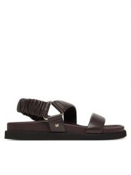 Max Mara Sandały 2614521072600 Brązowy. Brązowe sandały damskie Max Mara, bez wzorów, ze skóry, bez obcasa, na płaskiej podeszwie. Za 2,429.00 zł.