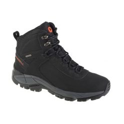 Buty trekkingowe męskie Merrell Vego Mid Leather Waterproof. Brązowe buty trekkingowe męskie MERRELL, z materiału, za kostkę, bez zapięcia. Za 673.00 zł.
