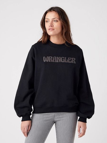 Wrangler Bluza w kolorze czarnym rozmiar: XS. Czarne bluzy bez kaptura damskie Wrangler, xs, z bawełny. Za 121.99 zł.