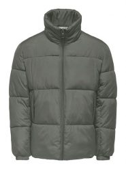 ONLY & SONS Kurtka zimowa "David" w kolorze ciemnozielonym rozmiar: XL. Zielone kurtki męskie Only & Sons, na zimę, xl, bez wzorów, bez kaptura. Za 204.96 zł.