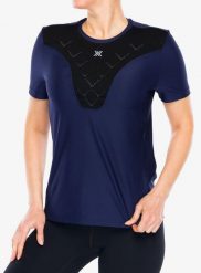 Koszulka biegowa damska X-bionic Corefusion Run Shirt SS. Niebieskie t-shirty damskie X BIONIC, xs, bez wzorów, z materiału, bez kołnierzyka. Za 358.99 zł.