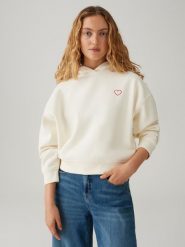 OPUS Bluza w kolorze beżowym rozmiar: 40. Brązowe bluzy z kapturem damskie Opus, z bawełny. Za 144.92 zł.