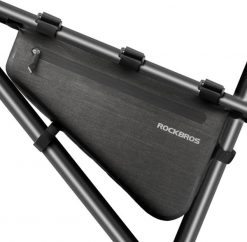 Wodoodporna torba na ramę rowerową ROCKBROS 4L. Szare torebki klasyczne damskie ROCKBROS, bez wzorów, z materiału, duże, bez dodatków. Za 147.60 zł.