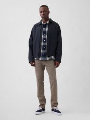 GAP Dżinsy - Slim fit - w kolorze szarobrązowym rozmiar: W38/L32. Brązowe jeansy męskie GAP. Za 149.95 zł.