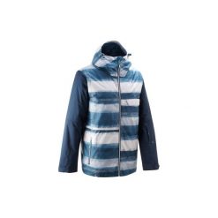 Kurtka snowboardowa i narciarska SNB JKT 100 męska. Niebieskie kurtki męskie WED'ZE, l, bez wzorów, z materiału, bez kaptura. Za 199.99 zł.