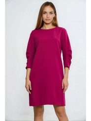 Nife Sukienka w kolorze różowym rozmiar: 42. Różowe sukienki damskie Nife, bez wzorów, bez kołnierzyka, bez ramiączek, mini. Za 166.10 zł.
