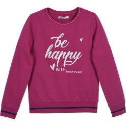 Bluza w kolorze jagodowym. Czerwone bluzy dziewczęce Daniel Hechter, Naf Naf Kids, bez wzorów, bez ramiączek, bez kaptura. W wyprzedaży za 49.95 zł.