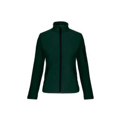 Kurtka damska Kariban Softshell. Zielone kurtki damskie KARIBAN, bez wzorów, z softshellu, bez kaptura. Za 189.00 zł.