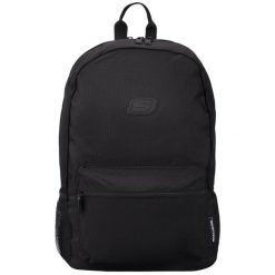 Plecak sportowo-turystyczny dla dorosłych Essential Backpack pojemność 20 L. Czarne plecaki damskie Skechers, bez wzorów, z materiału, sportowe. Za 179.99 zł.