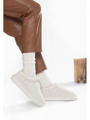 Gooce Skórzane botki zimowe "Jackie" w kolorze białym rozmiar: 37. Białe botki damskie Gooce, na zimę, ze skóry, bez obcasa, bez zapięcia. Za 192.79 zł.