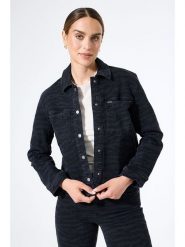 Garcia Kurtka dżinsowa w kolorze czarnym rozmiar: XL. Czarne kurtki damskie Garcia, xl, bez wzorów, bez kaptura. Za 217.99 zł.