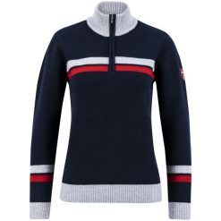 Sweter damski Swix Blizzard Warm. Niebieskie swetry klasyczne damskie Swix, na zimę, bez kołnierzyka. Za 644.45 zł.