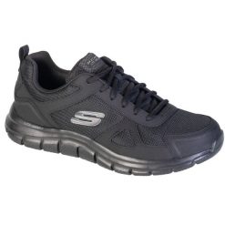 Buty sportowe Sneakersy męskie, Track-Scloric Wide. Czarne buty sportowe na co dzień męskie Skechers, z materiału, bez zapięcia, trekkingowe. Za 269.99 zł.