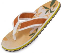Damskie Japonki Religia Kwiat Żółte. Żółte klapki damskie True Religion, bez wzorów, z materiału, bez obcasa. Za 126.99 zł.