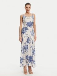 Guess Sukienka wieczorowa W5GT10 WF1T2 Écru Slim Fit. Sukienki damskie Guess, m, z aplikacjami, z syntetyku, wizytowe, bez kołnierzyka, bez ramiączek. Za 479.99 zł.