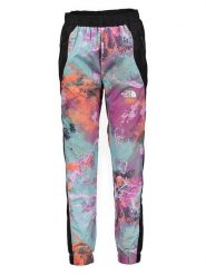 The North Face Spodnie funkcyjne w kolorze czarno-turkusowo-fioletowym rozmiar: M. Czarne spodnie dresowe damskie The North Face, m, outdoorowe. Za 267.92 zł.