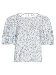 MOSS COPENHAGEN Bluzka w kolorze błękitnym rozmiar: L. Niebieskie bluzki damskie MOSS COPENHAGEN, l, bez wzorów, z wiskozy, klasyczne, bez kołnierzyka, bez ramiączek. Za 122.38 zł.