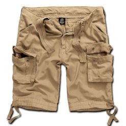 Szorty Brandit Urban Legend Vintage Beżowe. Brązowe szorty męskie Brandit, bez kołnierzyka. Za 230.50 zł.