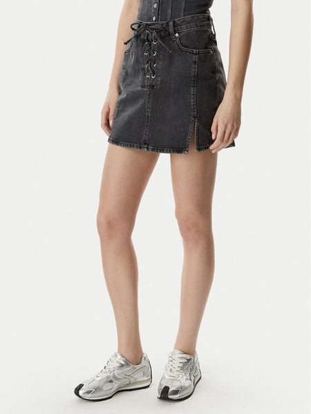 Karl Lagerfeld Jeans Spódnica jeansowa B2W12021 Czarny Regular Fit. Czarne spódniczki damskie Karl Lagerfeld Jeans, s, bez wzorów, z bawełny. Za 326.99 zł.