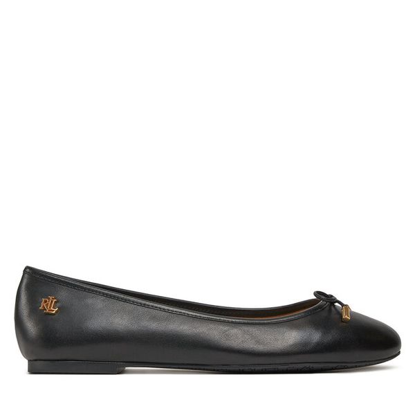 Baleriny LAUREN RALPH LAUREN. Czarne baleriny damskie Lauren Ralph Lauren, bez wzorów, bez obcasa. Za 389.99 zł.