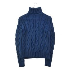 Second life - Lauren Ralph Lauren damski golf - Jak nowy. Niebieskie golfy damskie Ralph Lauren, xl, bez wzorów, z tkaniny, bez ramiączek. Za 149.06 zł.