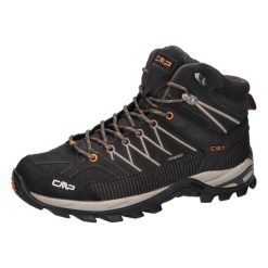 Buty górskie Campagnolo Rigel Mid Trek. Białe buty trekkingowe męskie CMP, z materiału, bez zapięcia, outdoorowe. Za 499.99 zł.